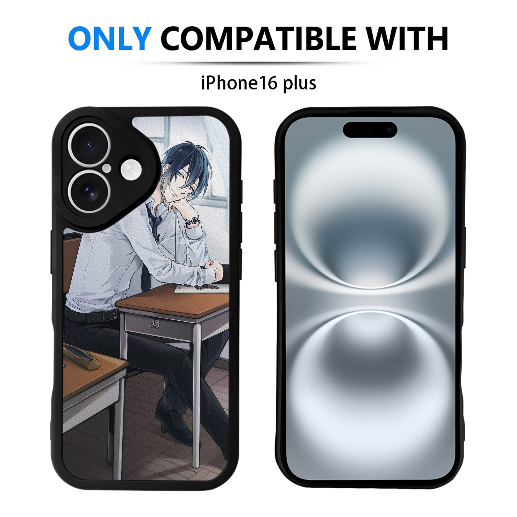 （画像用） 刀剣乱舞 Touken Ranbu 【iPhone 16シリーズ対応】シリコンスマホケース（レザー調） 材質：シリコン